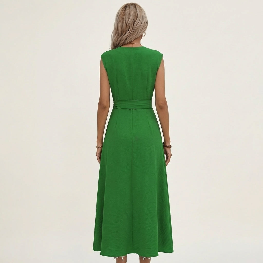 Eladia | Tie-Waist Midi Dress