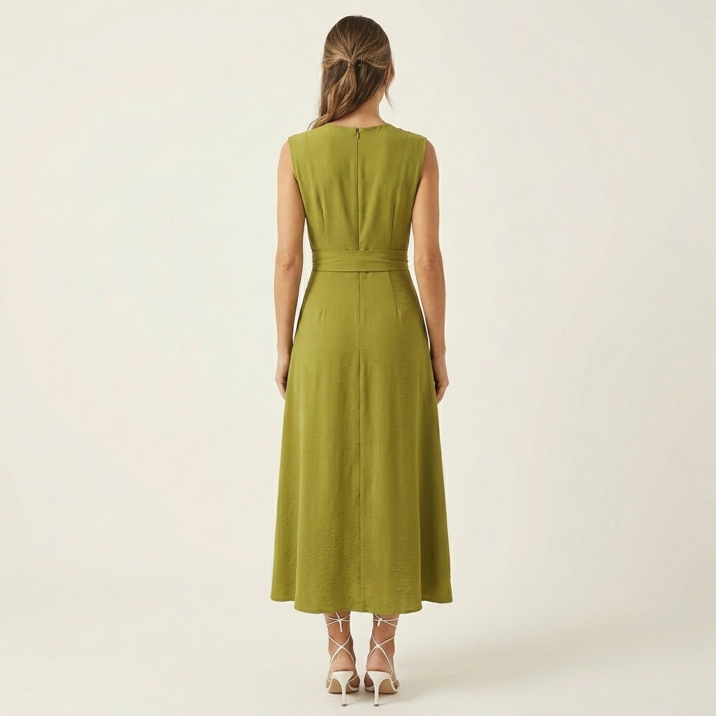 Eladia | Tie-Waist Midi Dress