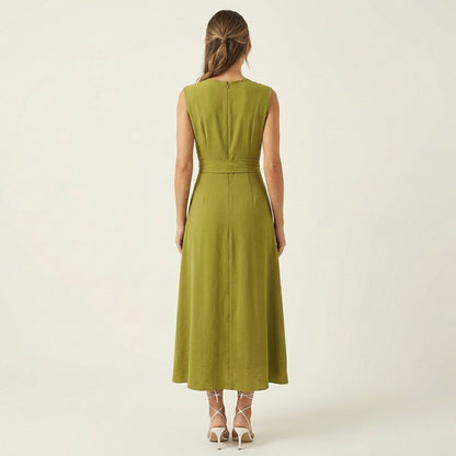 Eladia | Tie-Waist Midi Dress