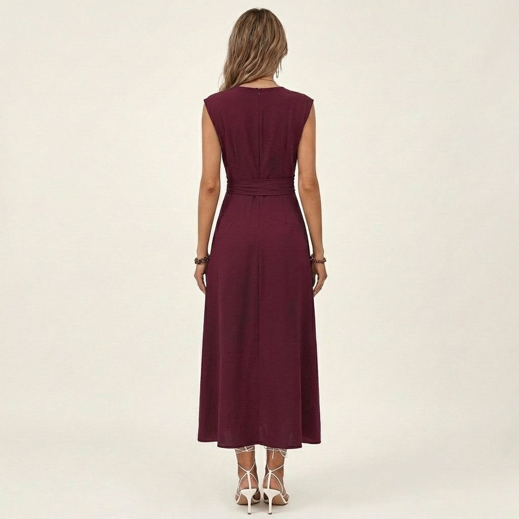 Eladia | Tie-Waist Midi Dress