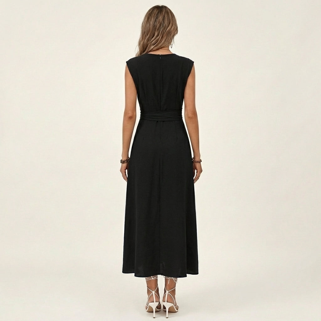 Eladia | Tie-Waist Midi Dress
