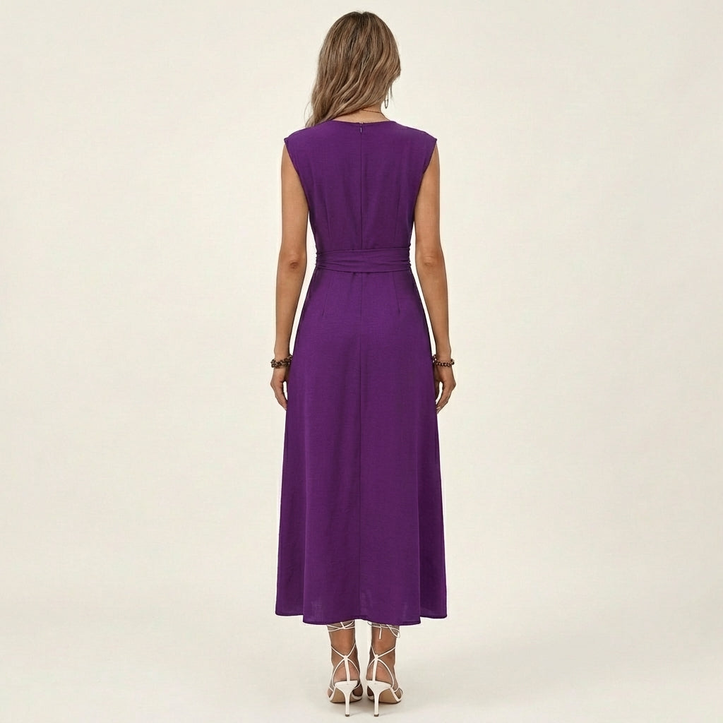Eladia | Tie-Waist Midi Dress