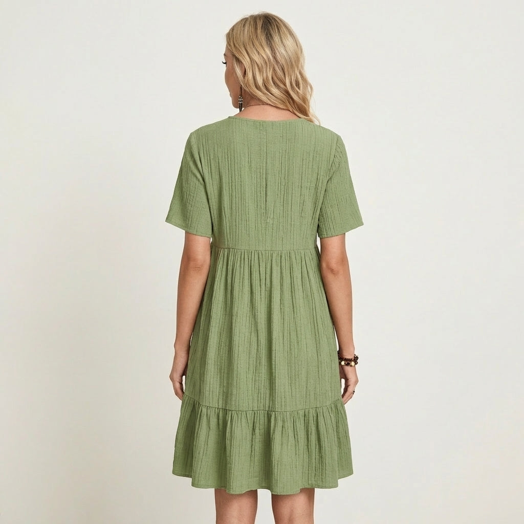 Zaneta | Crinkle Cotton Dress