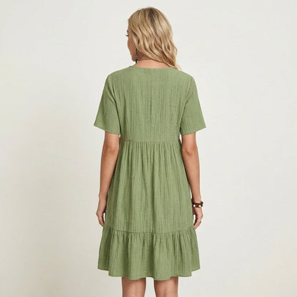 Zaneta | Crinkle Cotton Dress