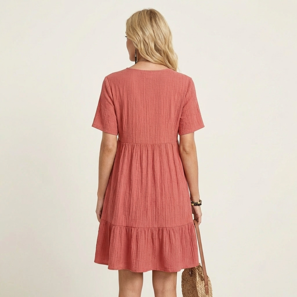 Zaneta | Crinkle Cotton Dress