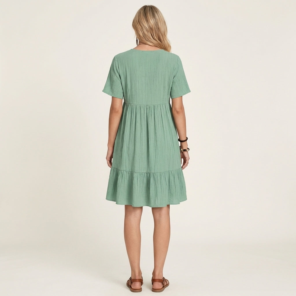 Zaneta | Crinkle Cotton Dress