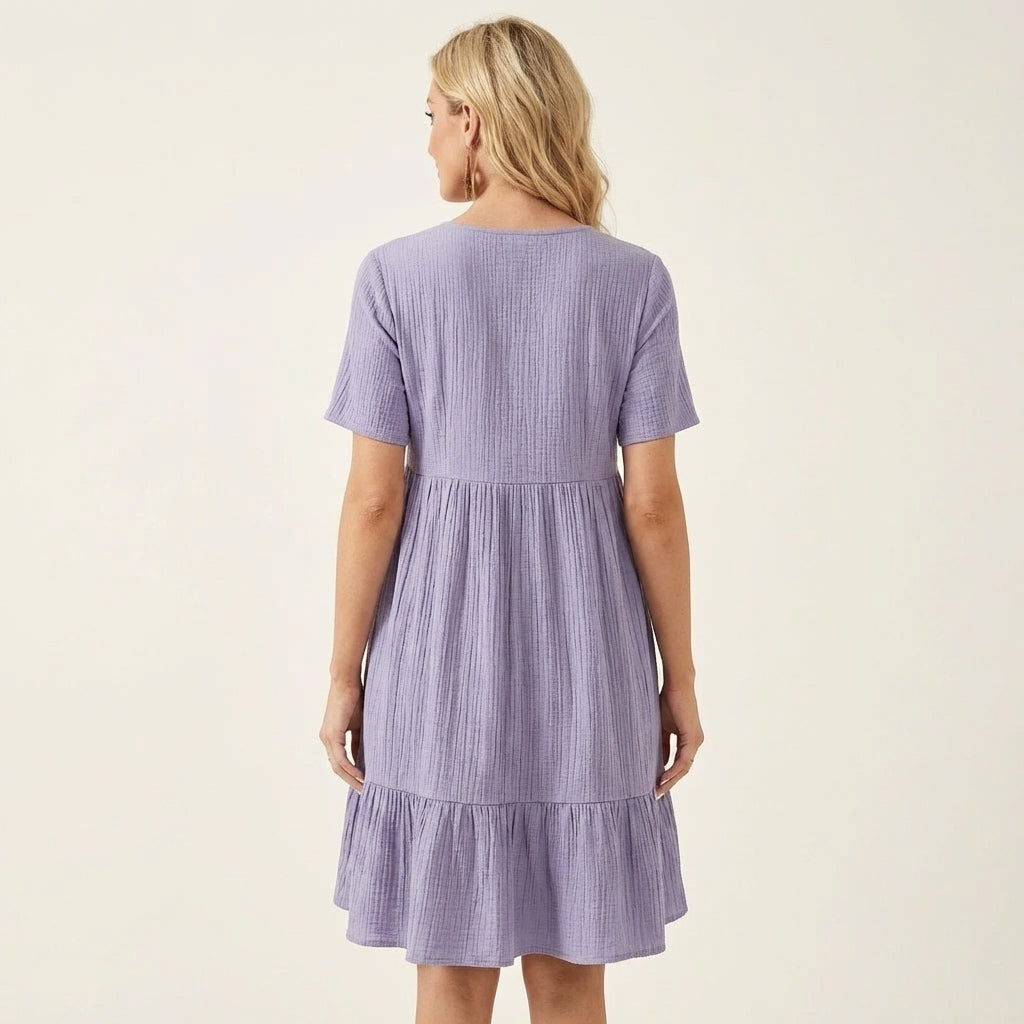 Zaneta | Crinkle Cotton Dress