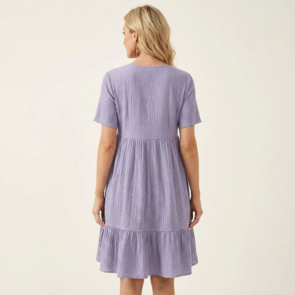 Zaneta | Crinkle Cotton Dress