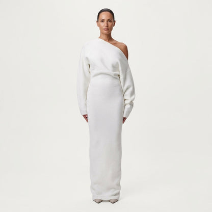 Corinna | Off-Shoulder Knit Maxi Dress