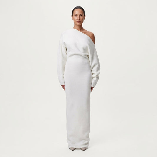 Corinna | Off-Shoulder Knit Maxi Dress