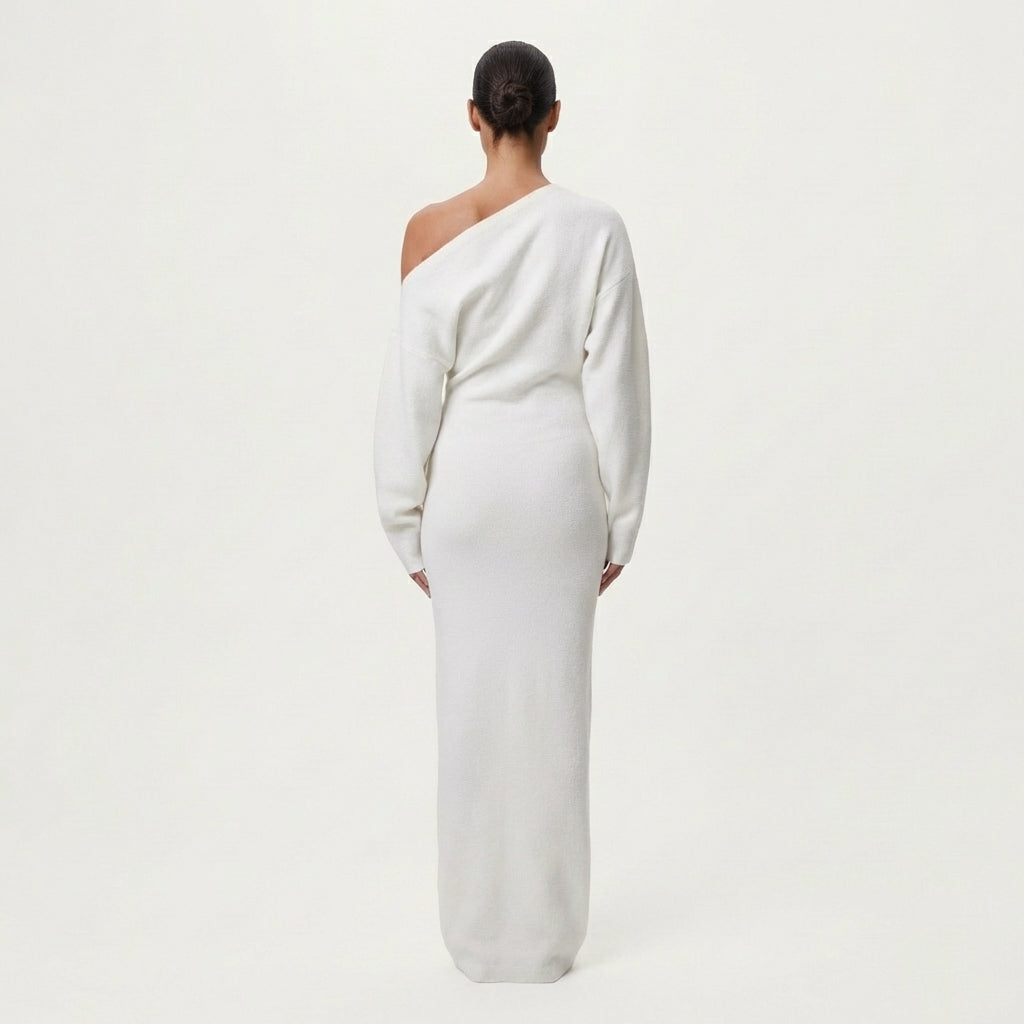 Corinna | Off-Shoulder Knit Maxi Dress