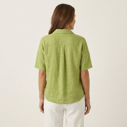 Seraph | Linen Polo Blouse