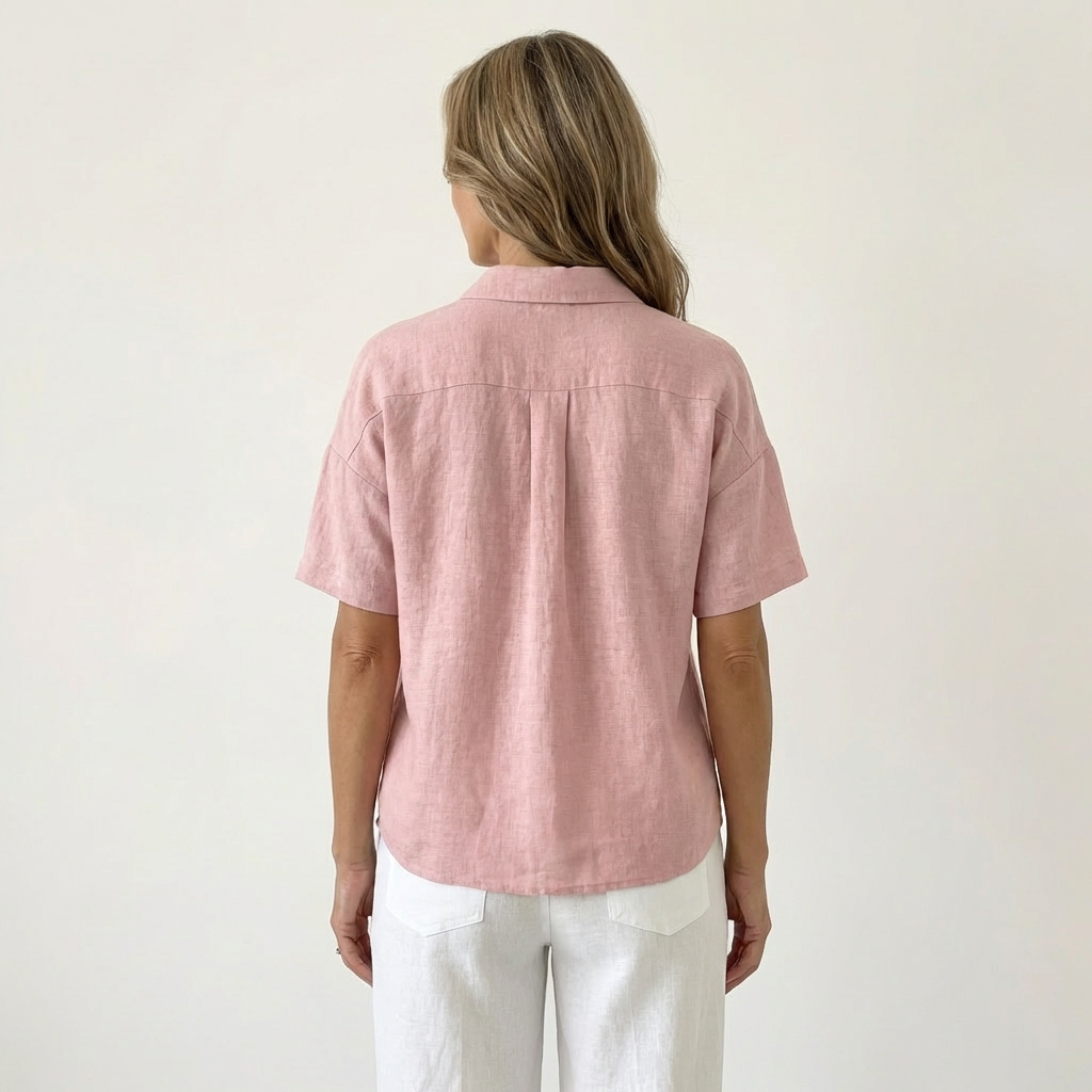 Seraph | Linen Polo Blouse