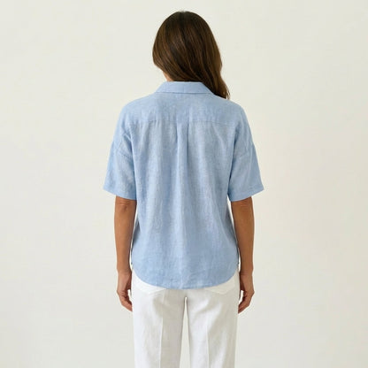 Seraph | Linen Polo Blouse