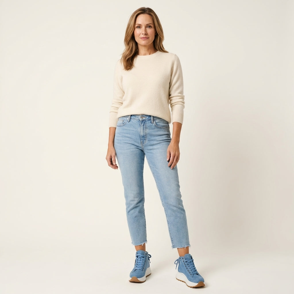 Jelinda | High-Top Platform Sneaker with Zipper Detail