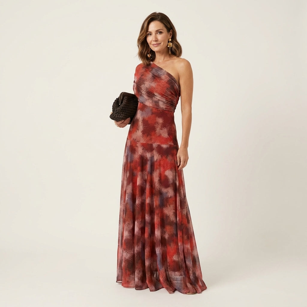 Azra | Tie-Dye Off-Shoulder Maxi Dress