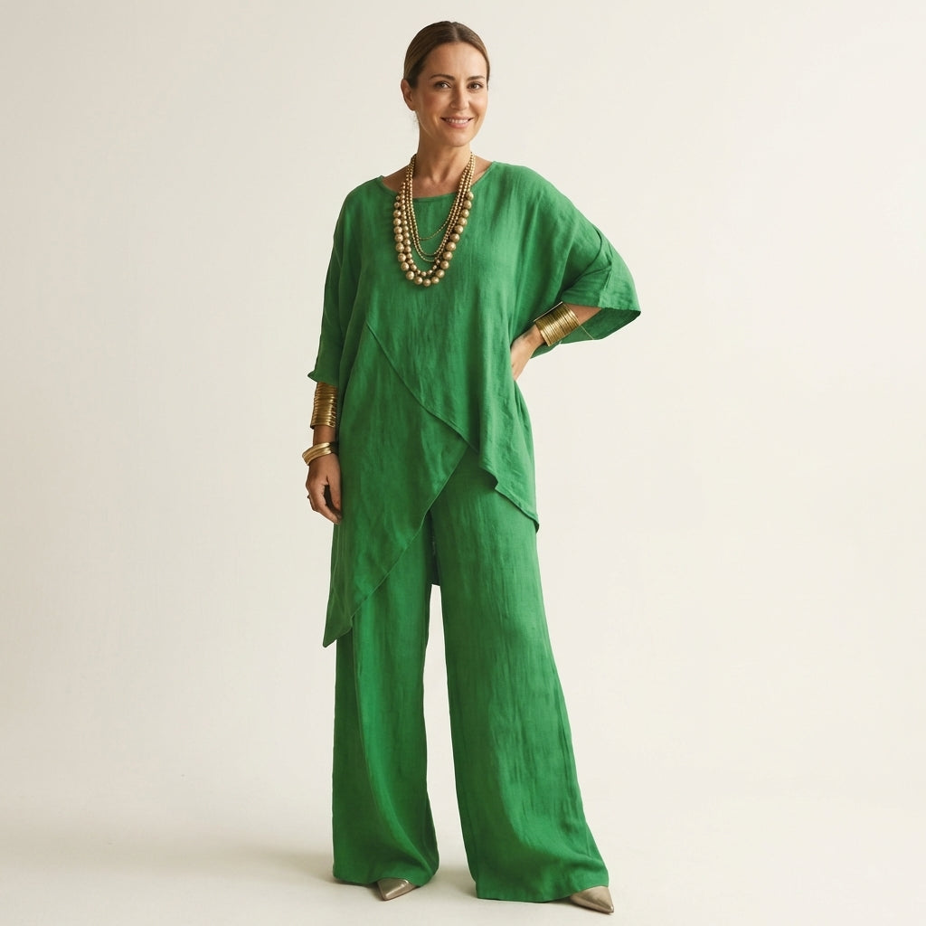 Shoyana | Asymmetric Linen Set
