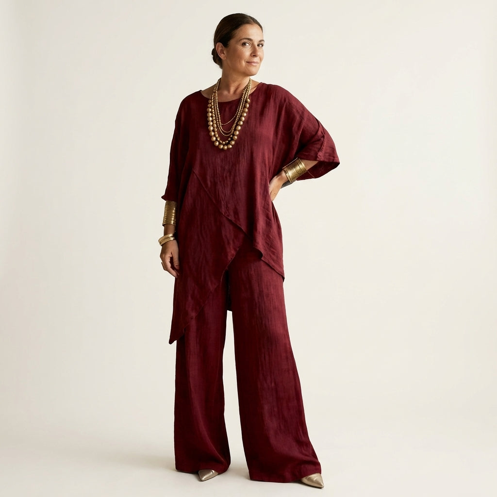 Shoyana | Asymmetric Linen Set