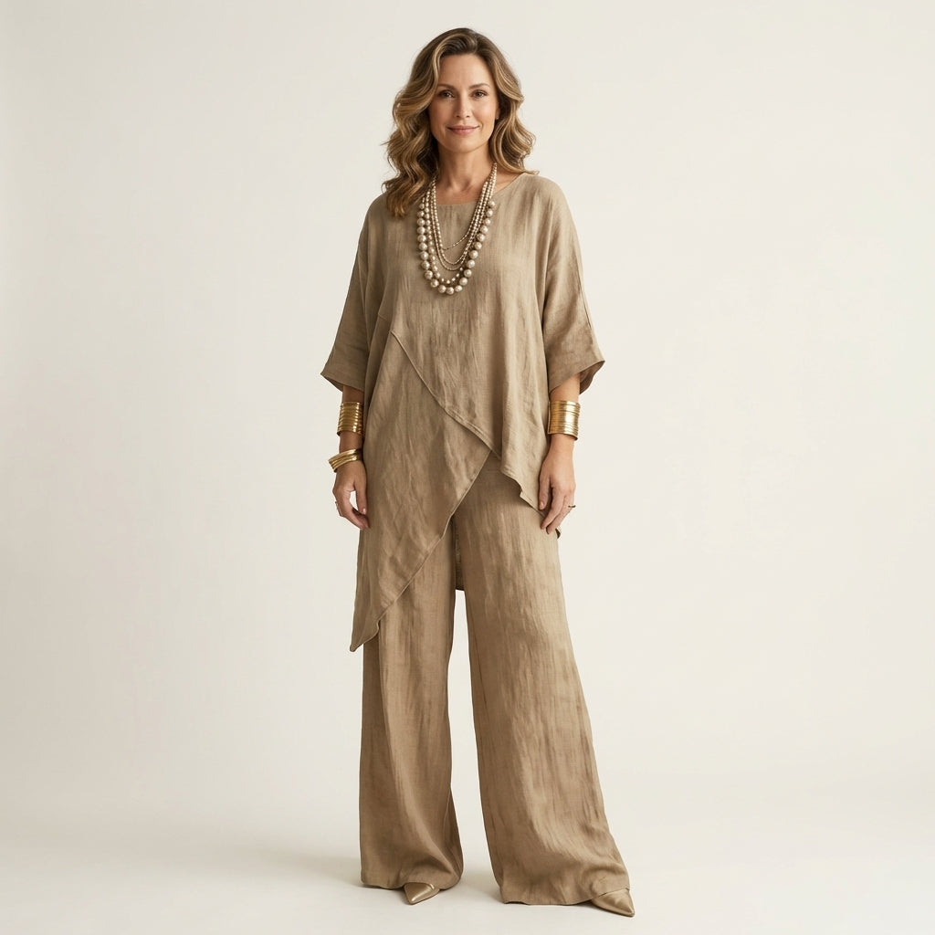Shoyana | Asymmetric Linen Set