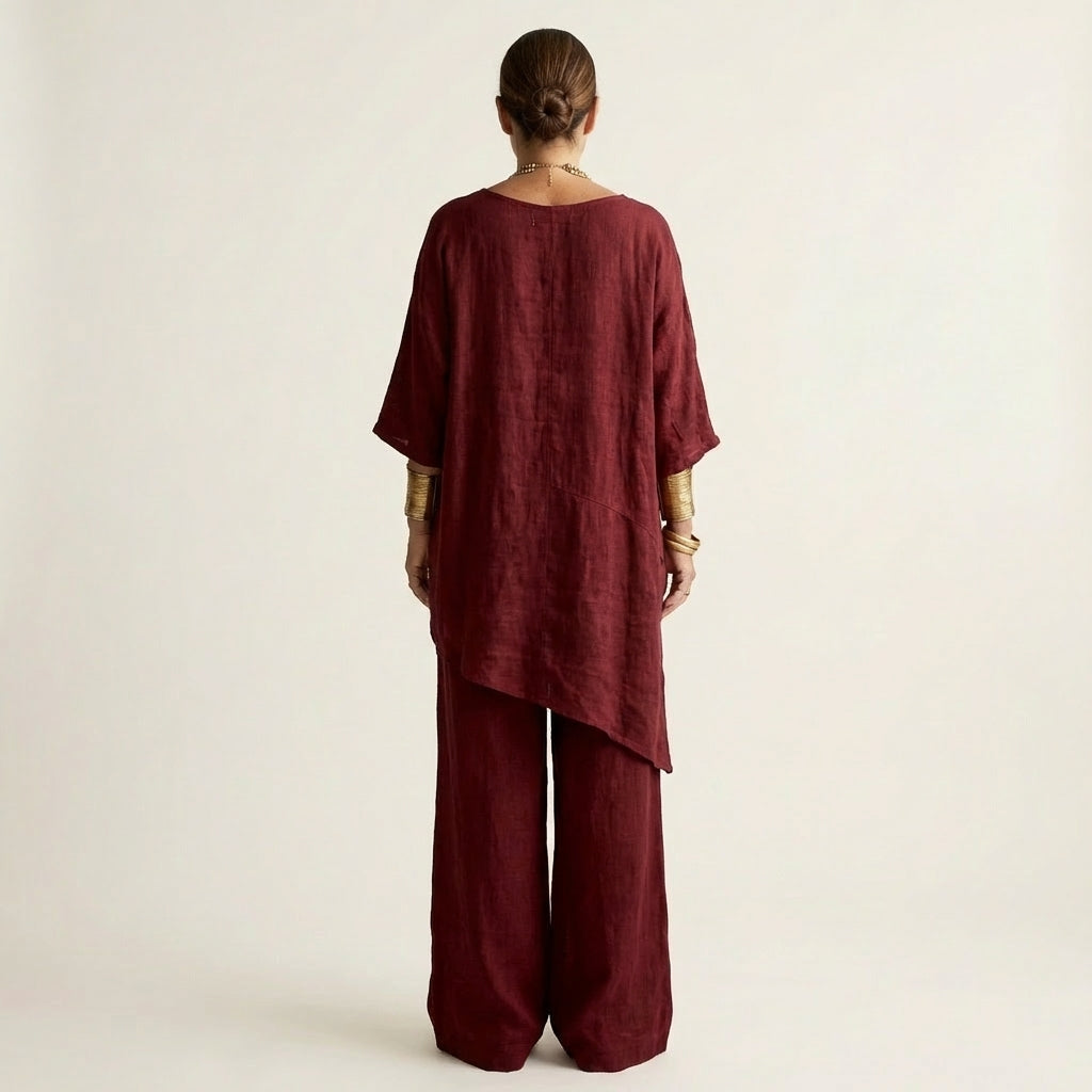 Shoyana | Asymmetric Linen Set