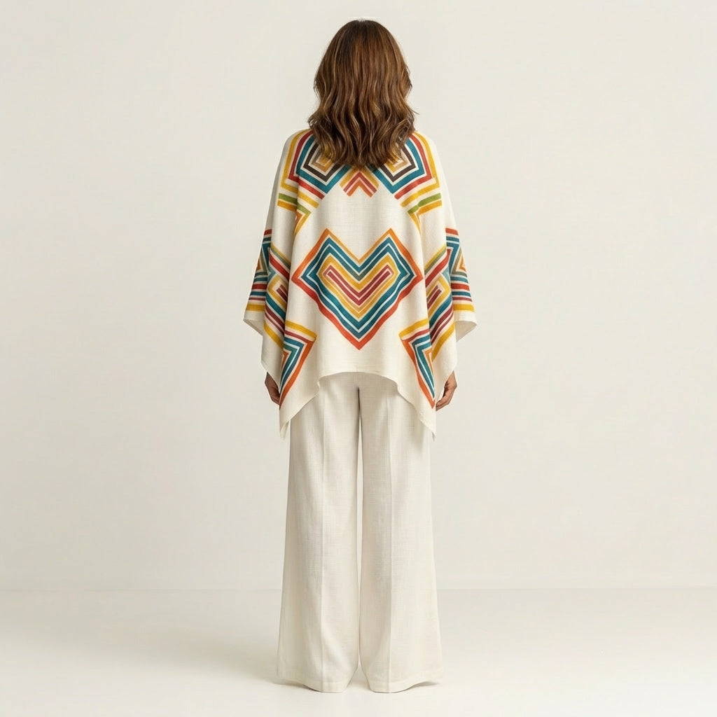 Josephine | Printed Kaftan Top & Wide-Leg Pants Set