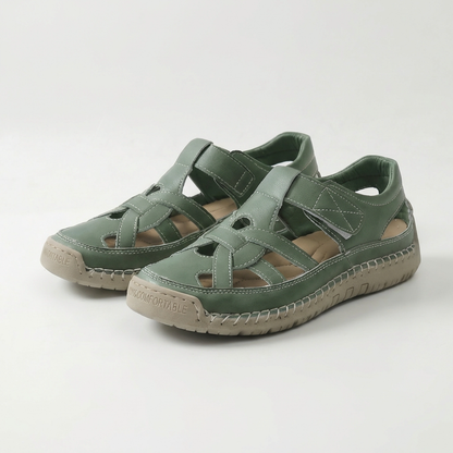 Oliviana | Leather Cutout Comfort Sandal