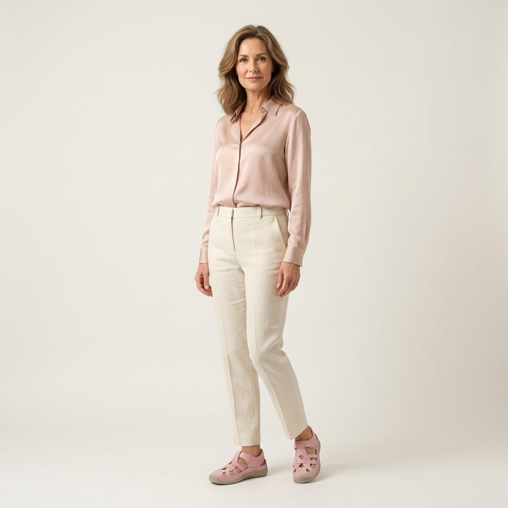 Oliviana | Leather Cutout Comfort Sandal