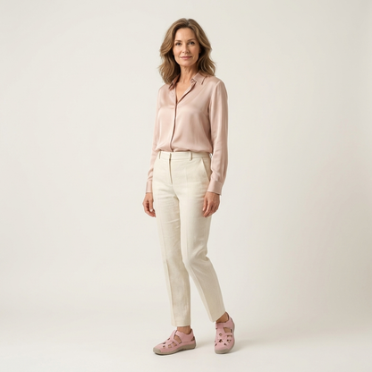 Oliviana | Leather Cutout Comfort Sandal