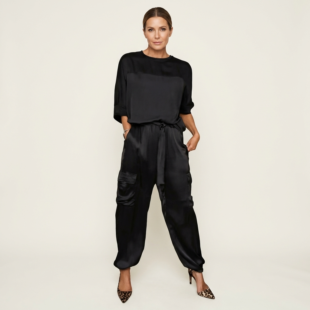 Averielle | Soft-Flow Top & Wide-Leg Pants Set
