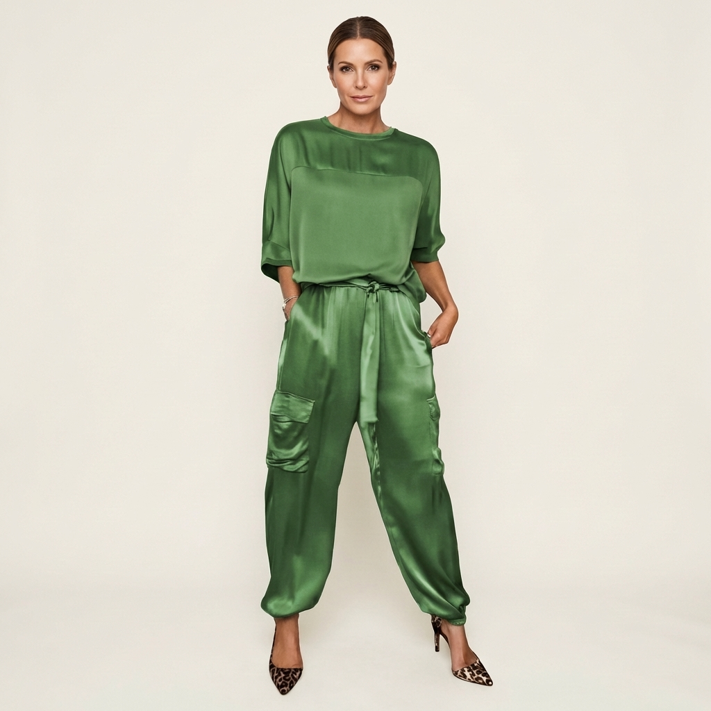 Averielle | Soft-Flow Top & Wide-Leg Pants Set