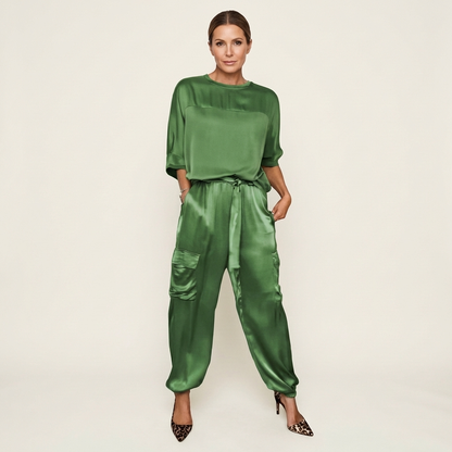 Averielle | Soft-Flow Top & Wide-Leg Pants Set