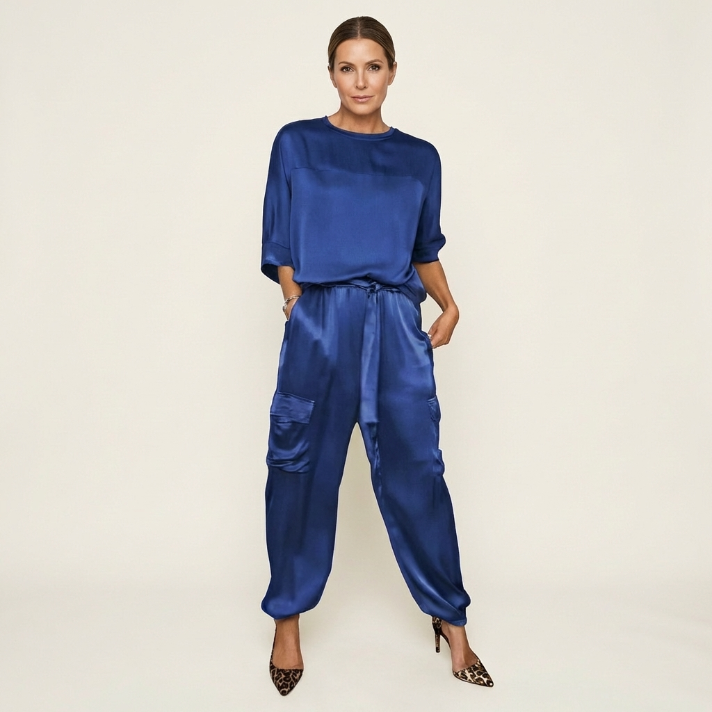 Averielle | Soft-Flow Top & Wide-Leg Pants Set