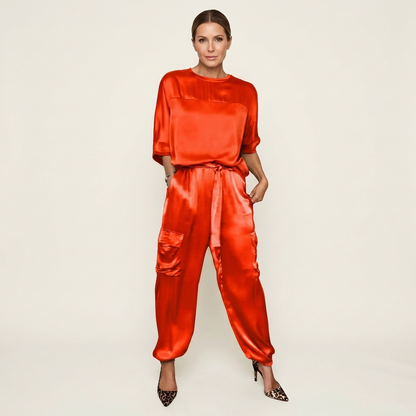 Averielle | Soft-Flow Top & Wide-Leg Pants Set
