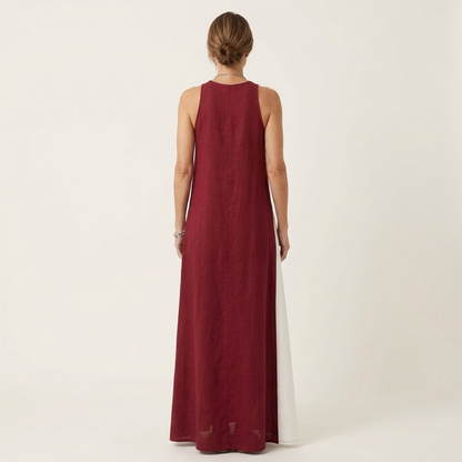 Mariana | Sleeveless Maxi Dress with Side Slits & Pockets