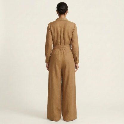 Letisha | Long-Sleeve Shirt Jumpsuit