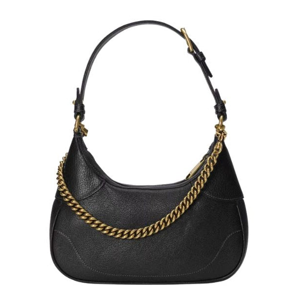 Gucci Aphrodite Small Leather Shoulder Bag - Black