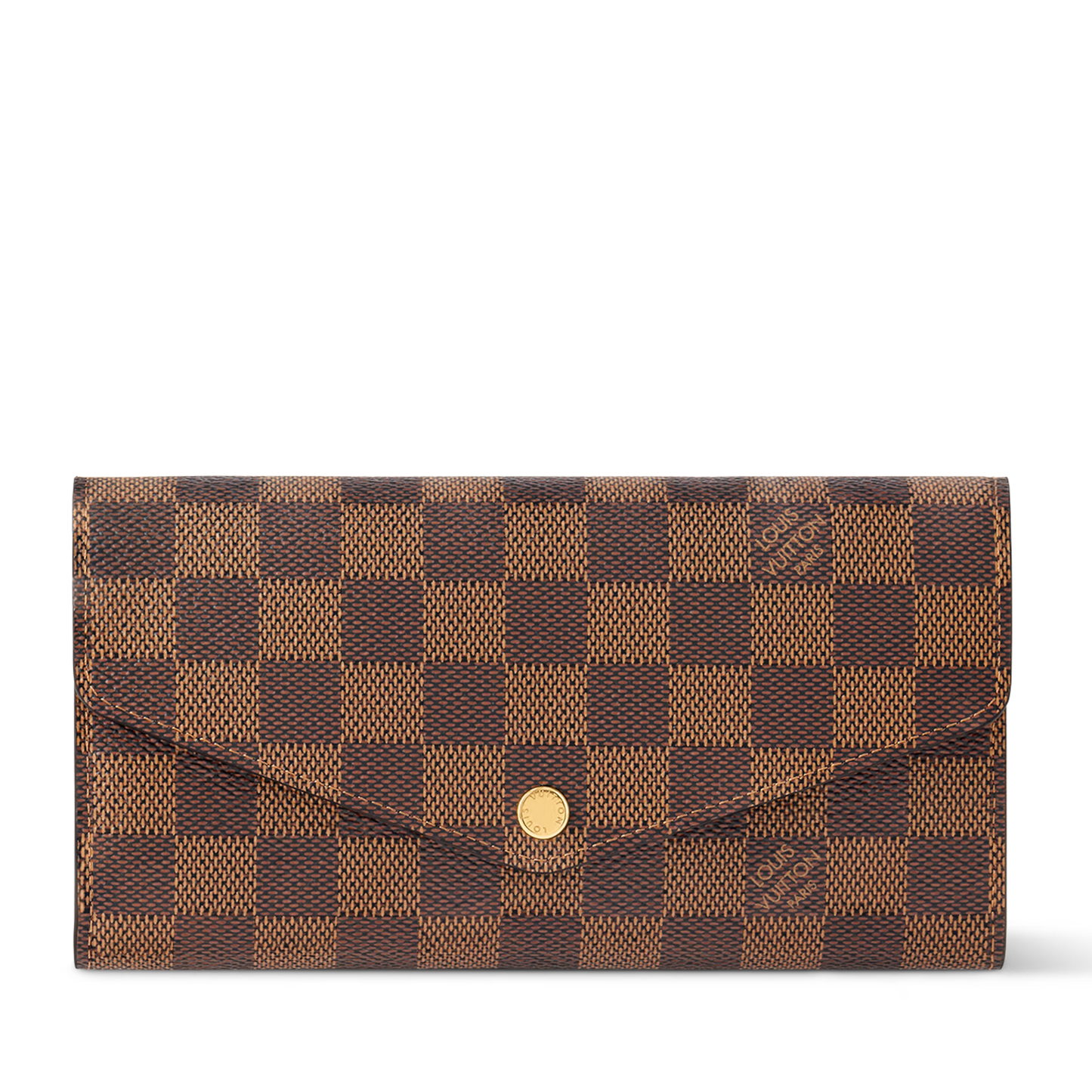 Louis Vuitton Damier Ebene Canvas Sarah Wallet - Brown