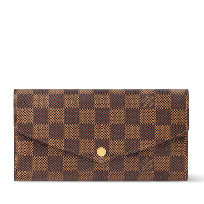 Louis Vuitton Damier Ebene Canvas Sarah Wallet - Brown