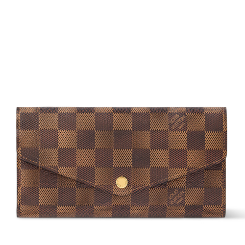 Louis Vuitton Damier Ebene Canvas Sarah Wallet - Brown
