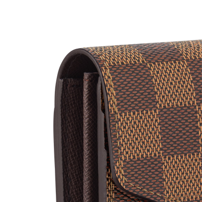 Louis Vuitton Damier Ebene Canvas Sarah Wallet - Brown