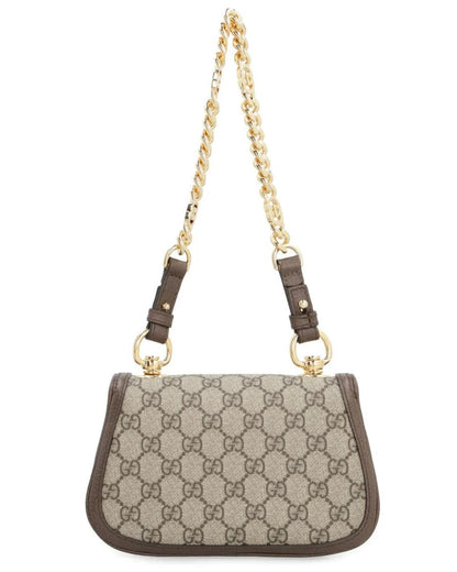 Gucci Blondie Mini GG Supreme Canvas Shoulder Bag - Beige