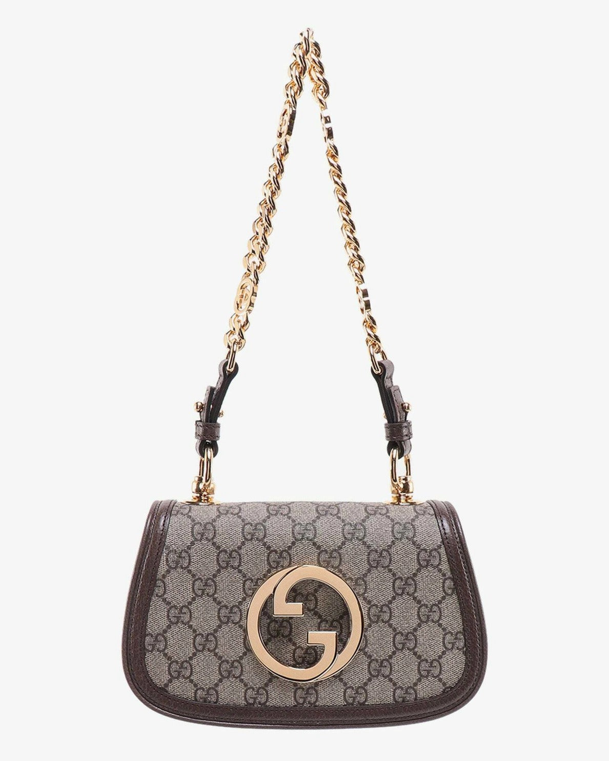 Gucci Blondie Mini GG Supreme Canvas Shoulder Bag - Beige
