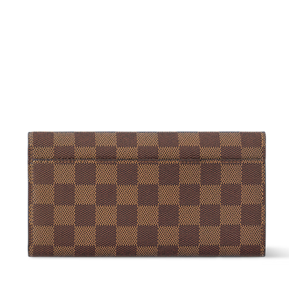 Louis Vuitton Damier Ebene Canvas Sarah Wallet - Brown