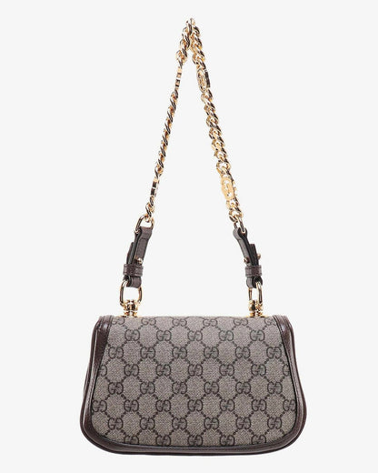 Gucci Blondie Mini GG Supreme Canvas Shoulder Bag - Beige