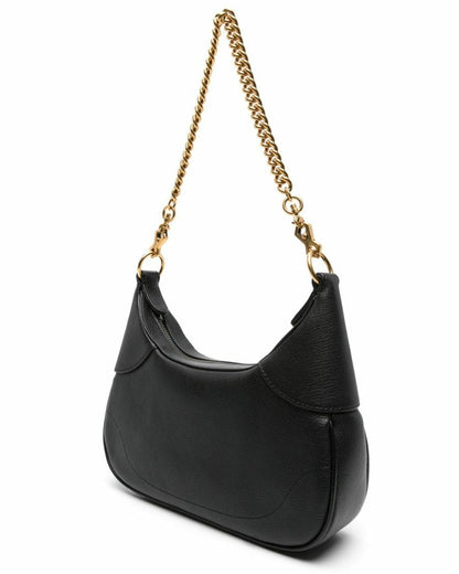 Gucci Aphrodite Small Leather Shoulder Bag - Black