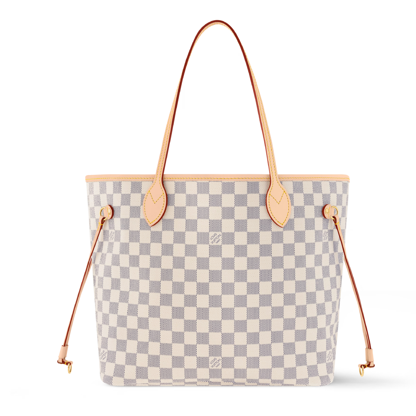 Louis Vuitton Damier Azur Canvas Neverfull MM Tote Bag - Beige