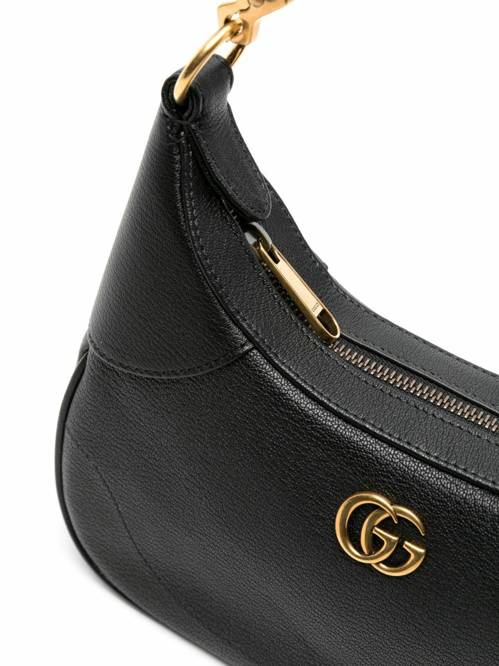 Gucci Aphrodite Small Leather Shoulder Bag - Black