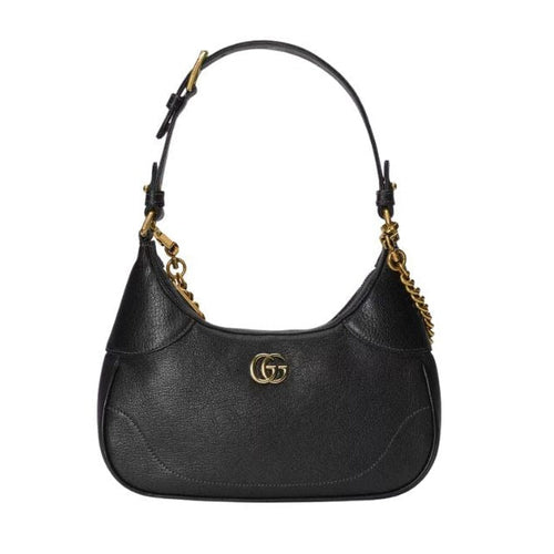 Gucci Aphrodite Small Leather Shoulder Bag - Black