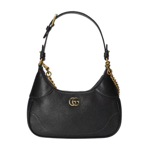 Gucci Aphrodite Small Leather Shoulder Bag - Black